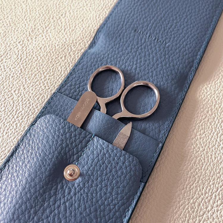 SUBLIME: 3pcs GENUINE LEATHER MANICURE SET