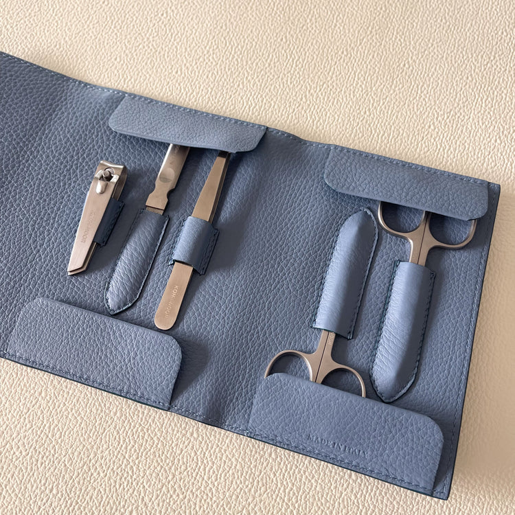 SUBLIME: 5pcs GENUINE LEATHER MANICURE SET