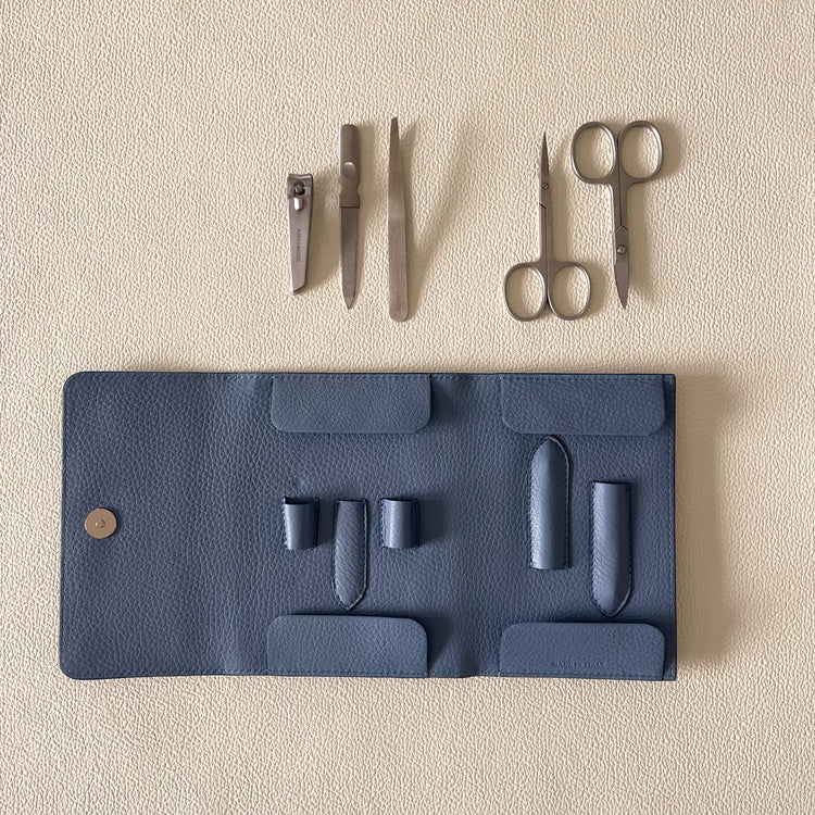 SUBLIME: 5pcs GENUINE LEATHER MANICURE SET