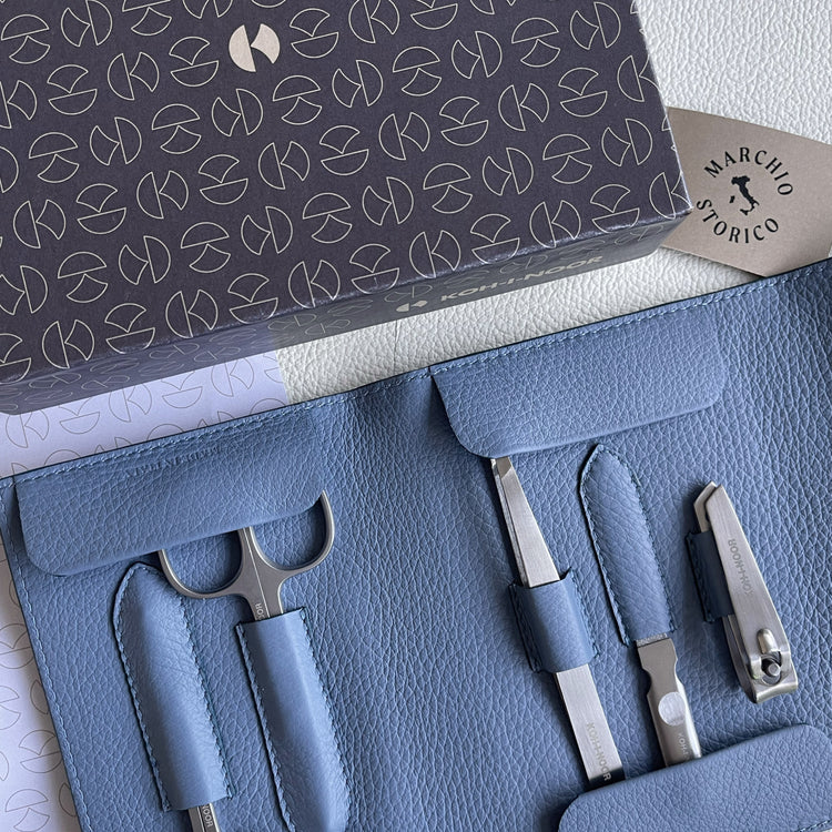 SUBLIME: 5pcs GENUINE LEATHER MANICURE SET